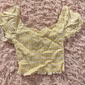 Spring cropped blouse